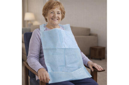 Babetes Descartáveis de Adulto com Bolsa - 100UN