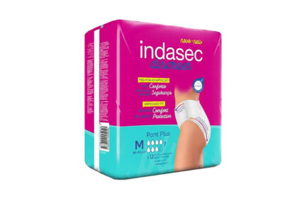 Ropa Interior Absorbente Indasec Plus talla M (12Un)