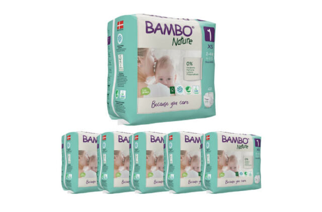 Pañales Bambo Nature Prematuro talla 0 – 1 a 3kg (22Un)