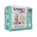 Diapers Bambo Nature Size 2 – 3 to 6 kg (30 Un)