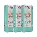 Diapers Bambo Nature Size 4 - 7 to 14 kg (Pack 3x48 Un)