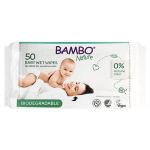 Toallitas Húmedas Biodegradables de Bebé Bambo Nature (50UN)