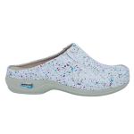 Leather Clogs Wash'Go Paris Color Dots