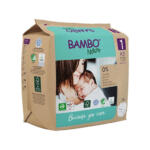 Diapers Bambo Nature Size 1 – 2 to 4 kg (22 Un) Paper packaging