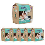 Diapers Bambo Nature Size 1 – 2 to 4kg (Pack 6x22 Un) Paper packaging