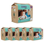 Diapers Bambo Nature Size 2 –  3 to 6 kg (Pack 6x30Un) Paper packaging