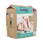 Diapers Bambo Nature Size 3 – 4 to 8kg (28 Un) Paper packaging