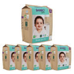 Diapers Bambo Nature Size 4 – 7 to 14 kg (Pack 6x24 Un) Paper packaging