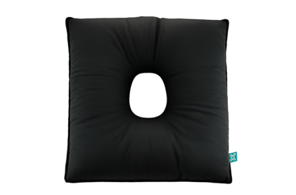 Square anti-decubitus cushion with hole