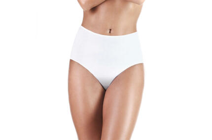 Cueca Cinta Alta Lavável para Incontinência Mulher